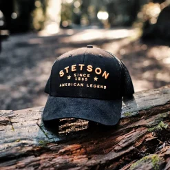 Hot Stetson Western Patch Trucker Cap Black