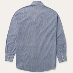 Best Stetson Deco Geo Print Western Shirt Blue