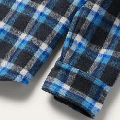 Clearance Stetson Plaid Quilted Shirt Jacket Blue