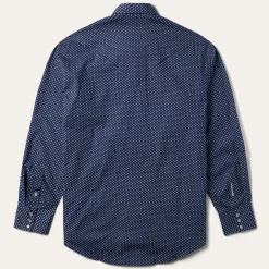 Best Stetson Polaris Geo Print Western Shirt Blue