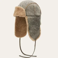 Clearance Stetson Bomber Cap Lambskin Vintage Grey