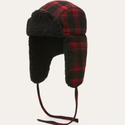 Best Stetson Bomber Cap Shadow Plaid Red/Black Check