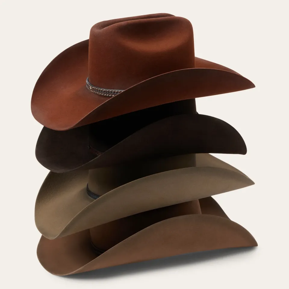 Clearance Stetson Boss of the Plains 6X Cowboy Hat Assorted Brown