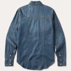 Hot Stetson Boyfriend Fit Denim Shirt Blue