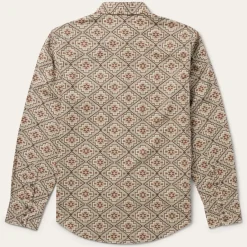 Online Stetson Aztec Poplin Western Shirt Brown