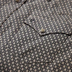 Sale Stetson Diamond Print Western Shirt Brown