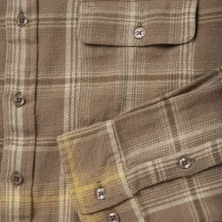 Hot Stetson Flannel Button-Front Shirt Brown