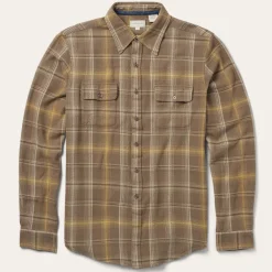 Online Stetson Flannel Button-Front Shirt Brown