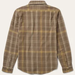 Outlet Stetson Flannel Button-Front Shirt Brown