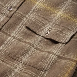 Outlet Stetson Flannel Button-Front Shirt Brown