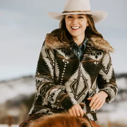 Hot Stetson Southwestern Blanket Jacket Brown