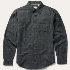 Clearance Stetson Brushed Twill Western Shirt Black