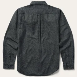Clearance Stetson Brushed Twill Western Shirt Black
