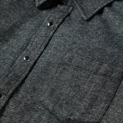 Discount Stetson Brushed Twill Western Shirt Black