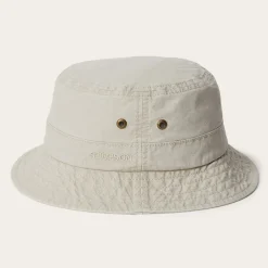 Hot Stetson Bucket Delave Organic Cotton Off White