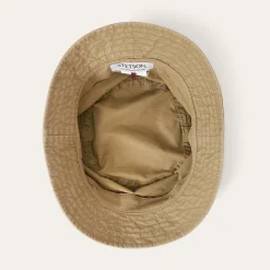 Hot Stetson Bucket Delave Organic Cotton Olive