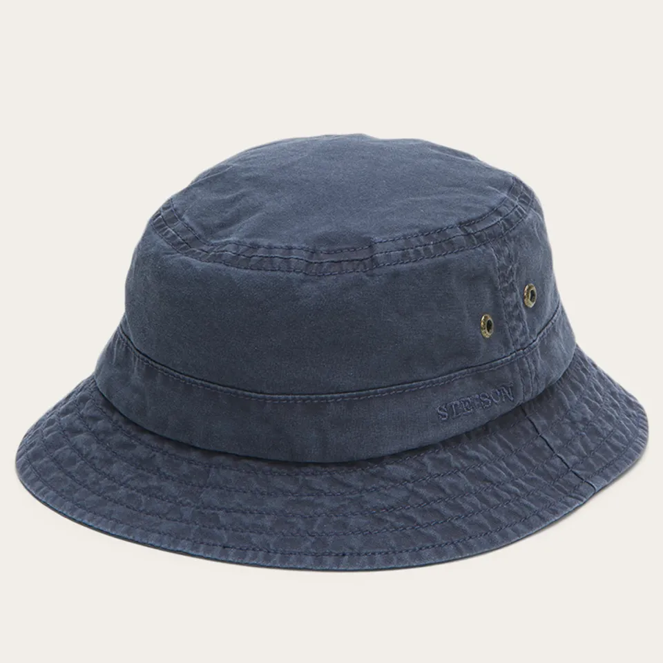 Discount Stetson Bucket Delave Organic Cotton Blue