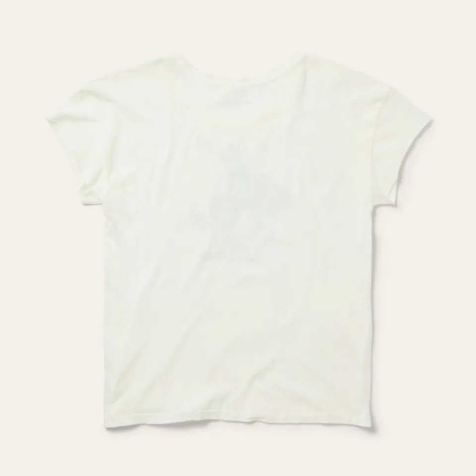 Clearance Stetson Bucking Cowgirl Graphic Tee White