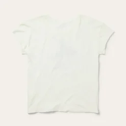 Sale Stetson Bucking Cowgirl Graphic Tee White