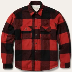New Stetson Buffalo Plaid Western Coat Red