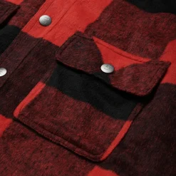 New Stetson Buffalo Plaid Western Coat Red