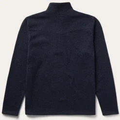 Sale Stetson Button-Front Pullover Knit Sweater Blue