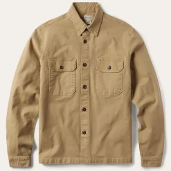 Best Stetson Camel Stretch Canvas Shirt Jacket Brown