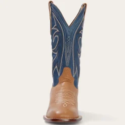 Discount Stetson Casper  Blue Matte Cowboy Boot Tan