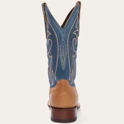 Discount Stetson Casper  Blue Matte Cowboy Boot Tan