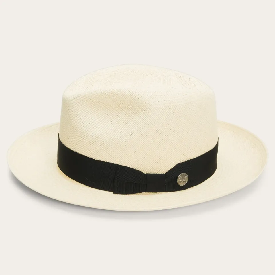 Clearance Stetson Center Dent Panama Fedora Natural