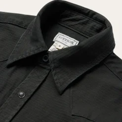 Sale Stetson Charcoal Corded Denim Shirt Grey