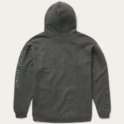 Hot Stetson Charcoal Heather Fleece Hooded Sweatshirt Grey
