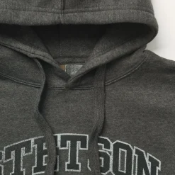 Hot Stetson Charcoal Heather Fleece Hooded Sweatshirt Grey