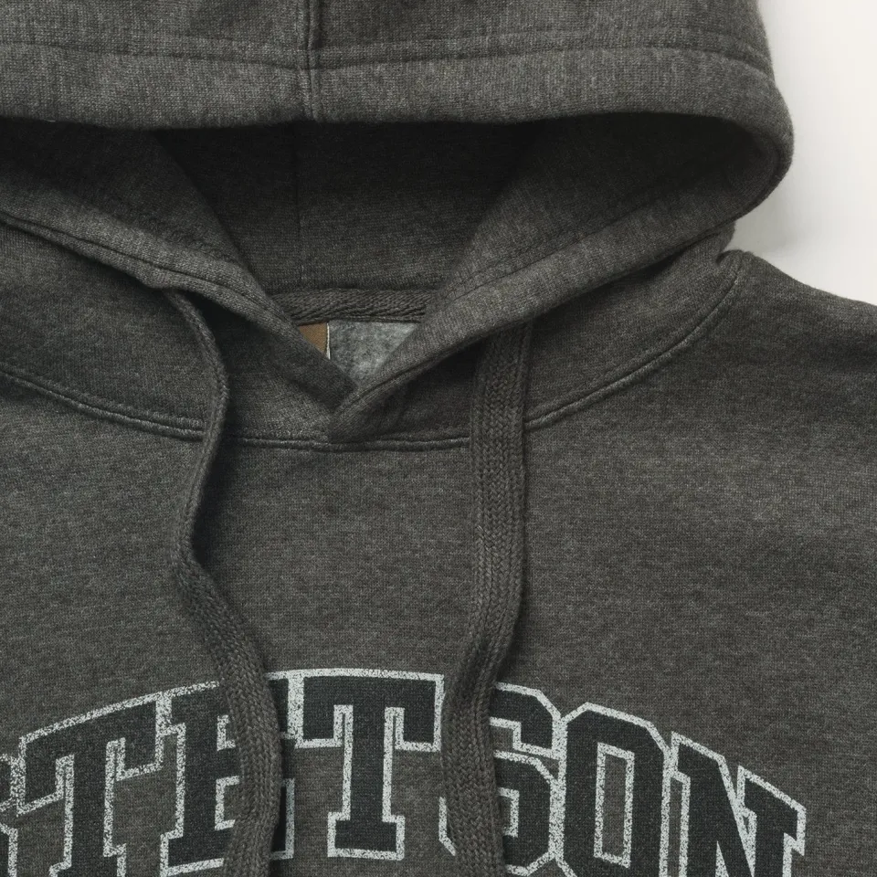 Hot Stetson Charcoal Heather Fleece Hooded Sweatshirt Grey