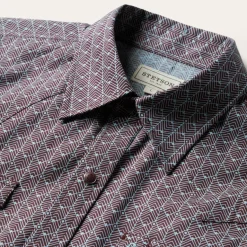 Best Stetson Chevron Grid Shirt Brown
