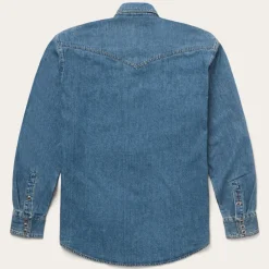 New Stetson Classic Denim Shirt Blue