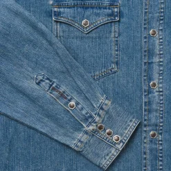 New Stetson Classic Denim Shirt Blue