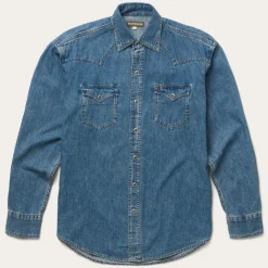 Sale Stetson Classic Denim Shirt Blue