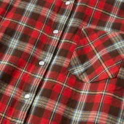 Stetson Classic Western Flannel Shirt in Red