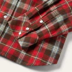Stetson Classic Western Flannel Shirt in Red