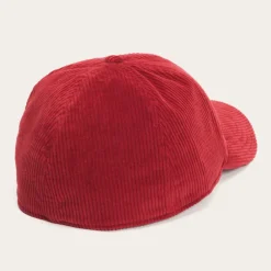 Stetson Cord Baseball Cap Red