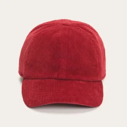New Stetson Cord Baseball Cap Red