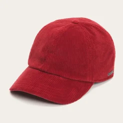 New Stetson Cord Baseball Cap Red