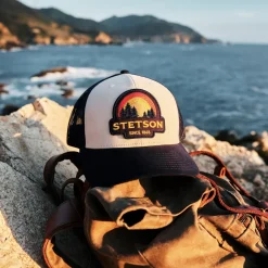 Outlet Stetson Sunset Trucker Cap Cream