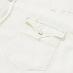 New Stetson Cream Tencel Twill Shirt White