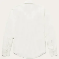 Hot Stetson Cream Tencel Twill Shirt White