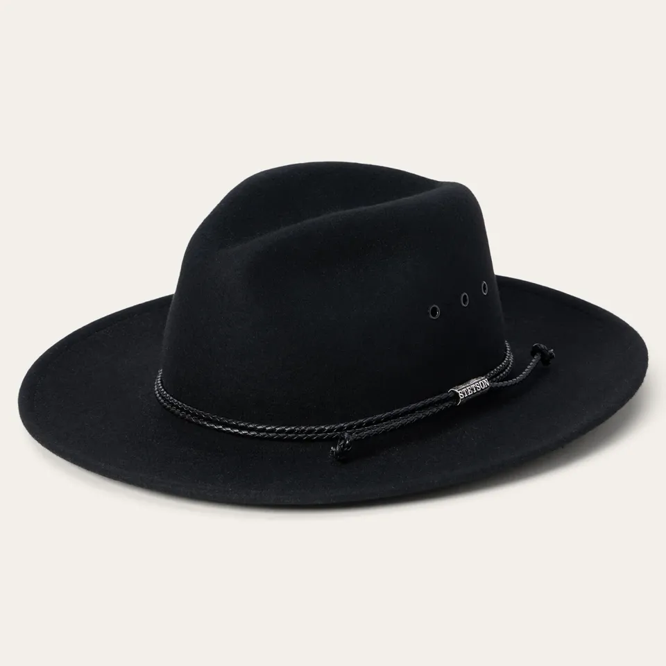 Outlet Stetson Crossover Fedora Black
