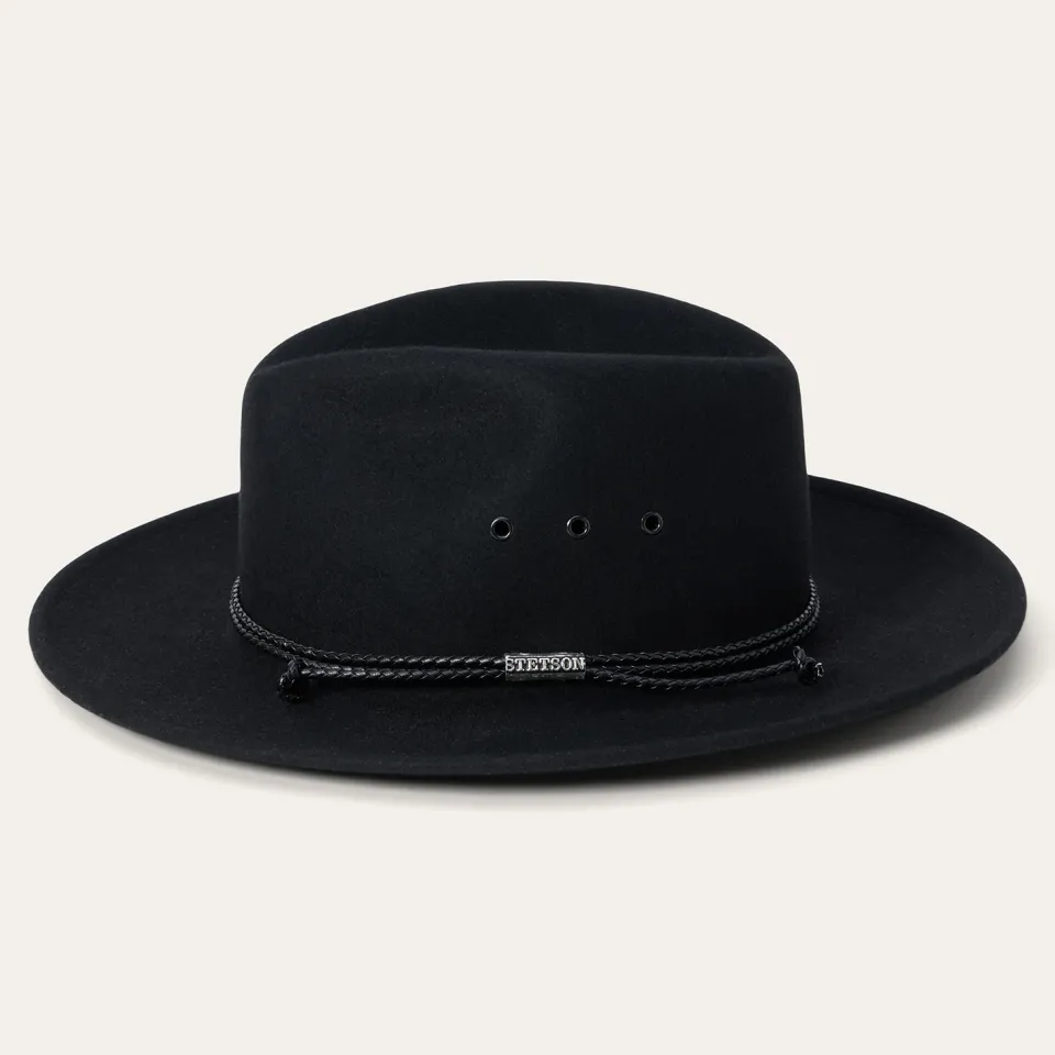Outlet Stetson Crossover Fedora Black