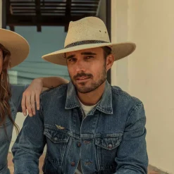 Hot Stetson Cumberland Straw Hat Toasted