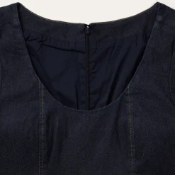 Best Stetson Dark Denim Dress With Contrast Top Stitching Blue